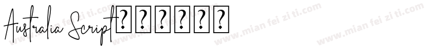 Australia Script字体转换
